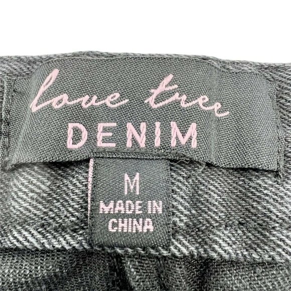 Love Tree Medium Black Denim Distressed Shorts - Picture 6 of 8